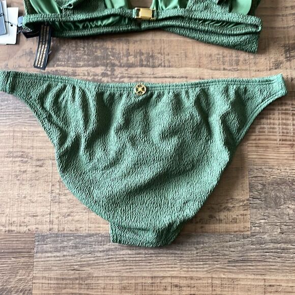 NWT ViX Firenze Liz Ruffle Top and Fany Classic Bottoms SET in Army Green L - Picture 10 of 12